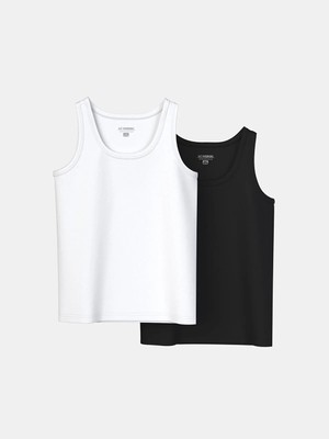 Lc Waikiki Yeni Sezon Bisiklet Yaka Basic Erkek Çocuk Atlet 2'li