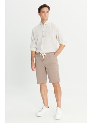 Altınyıldız Classics Pamuklu Slim Fit Beli Bağlamalı Yan Cepli Esnek Şort