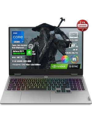 Lenovo Loq 17IRX10 83JH00CNTR-02 I7-13650HX 32GB Ddr5 1tb SSD RTX5060 8gb Tgp 115W 17.3" IPS 165Hz Freedos