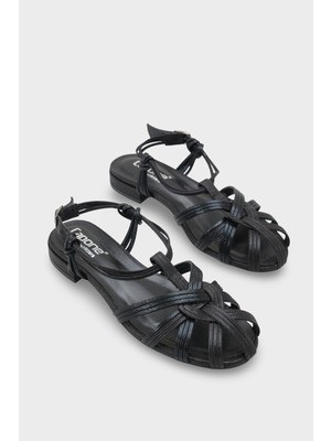 Capone Outfitters Gwynne Gladyatör Kısa Topuklu Kadın Babet