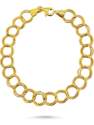 Zümrüt Sarraf 14 Ayar Altın Kadın Samanyolu Bileklik