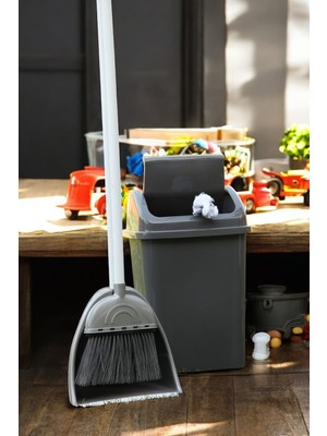 PremiumPort 20 Litre Kapaklı Çöp Kovası, Banyo ve Mutfak Için Şık Atık Kutusu