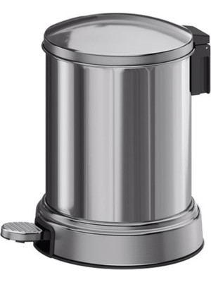 PremiumPort Şık Krom Görünümlü 4l Çöp Kutusu, Modern ve Kullanışlı Tasarım