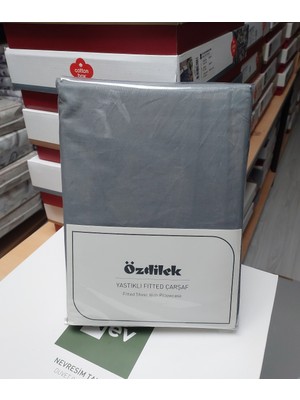 Özdilek Colourist Fitted Lastikli Tek Kişilik Çarşaf Seti (100X200)-KÜL Gri