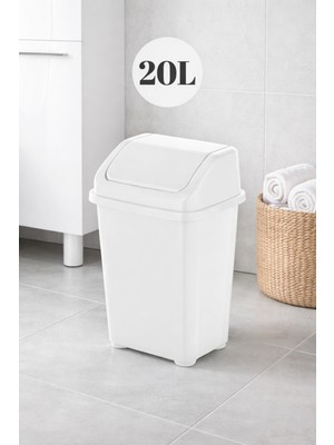 PremiumPort 20 Litre Kapasiteli Dayanıklı Çöp Kovası, Pratik ve Şık Tasarım