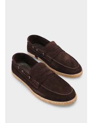 Capone Outfitters Aube Hakiki Deri Süet İçi Hakiki Deri Astarlı Erkek Loafer Ayakkabı