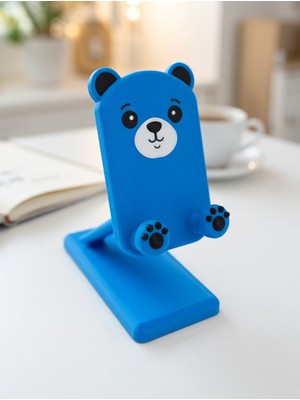 My Craft 3D MYCRAFT3D Pati ve Ayı Tasarımlı Sevimli Telefon Standı - Çocuklara/hayvan Severlere Hediye