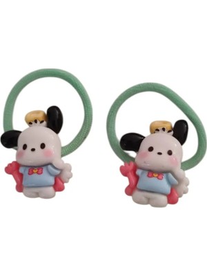 Famemus Accessory Sevimli Pochacco Figürlü Çocuk Saç Tokası – 2'li Set