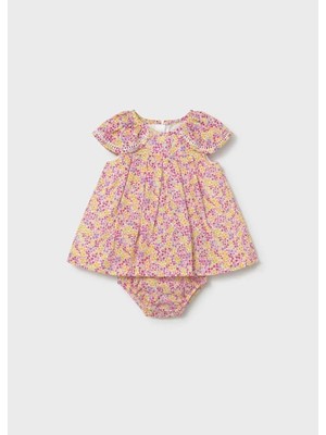 Mayoral Flower Elbise Pembe