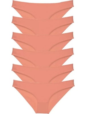 Modenya 6 Adet Süper Eko Set Likralı Kadın Slip Külot Pudra