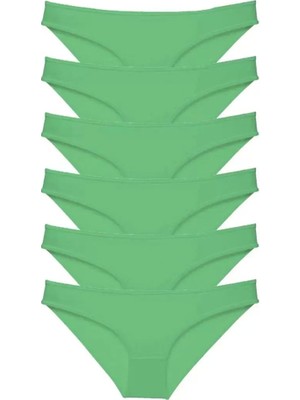 Modenya 6 Adet Süper Eko Set Likralı Kadın Slip Külot Yeşil