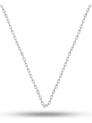 Elwes Gümüş 0.30 Mikron 45 cm Forse Kadın Zincir