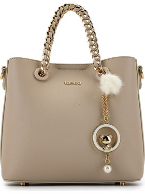 Tamer Tanca Kadın Suni Deri Bej El Çantası 921 27218 Bn Cnt Y26 Bej