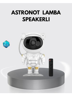 Die Grup Astronot Şekilli Galaxy Projeksiyon Lambası Nebula Efektli Dekoratif Lamba