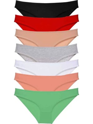 Modenya 7 Adet Süper Eko Set Likralı Kadın Slip Külot Set 1