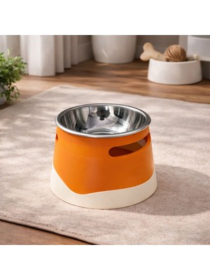 Basart İsime Özel Yükseltilmiş Köpek Mama Kabı | Paslanmaz Çelik Hazne, Ergonomik Tasarım