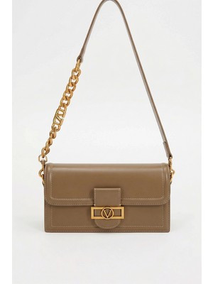 Lale Butik Levidor Sert Deri Çift Askılı Premium Çanta 930239 Kahverengi