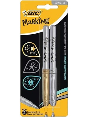 Bic Markıng Kalem Altın-Gümüş 2 Li