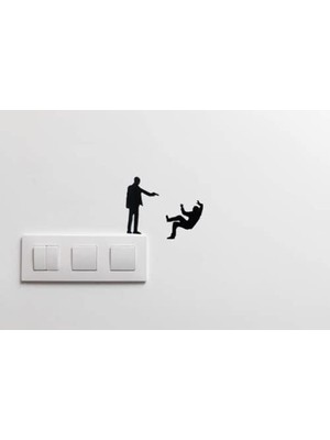 Enyaza Home Çift Taraflı Kullanıma Uygun Vurulan Adam Duvar