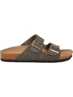 Pierre Cardin Haki Erkek Terlik PC-7543 M