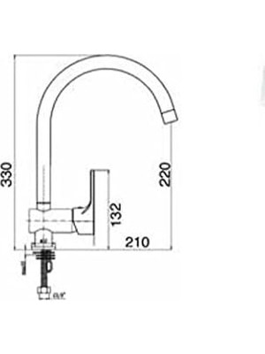 Enyaza Home Spiça Yüksek Lavabo Bataryası, Krom