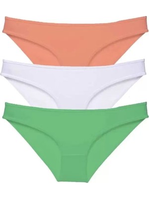 Modenya 3 Adet Süper Eko Set Likralı Kadın Slip Külot 544