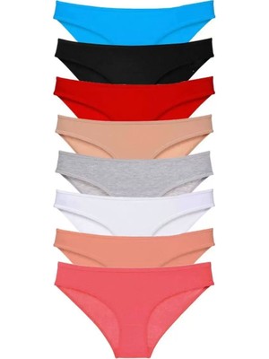 Modenya 8 Adet Süper Eko Set Likralı Kadın Slip Külot Set 2