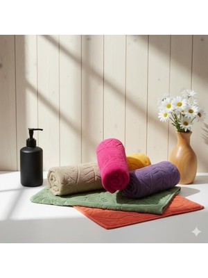 Enyaza Home Leaf PREMIUM%100 Pamuk 6'lı El Havlusu Seti | 50X90 cm | Yüksek Emici, Yumuşak, Canlı Renkler | Günlük Kullanım, Misafir Havlusu Için Ideal | Hediye & Çeyizlik