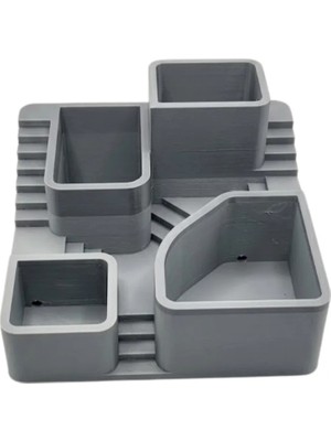 Senka 3D Baskı Kaktüs Saksı Seti Çok Bölmeli Modern Dekoratif Masaüstü Bitki Düzenleyici