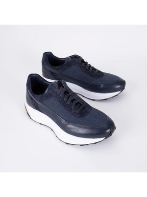Trust Shoes D4200Y Erkek Sneaker Spor Ayakkabı – Hakiki Deri & Süet Hafif Eva Taban Günlük Kullanım