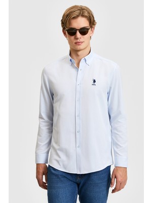 U.s. Polo Assn. Erkek Açık Mavi Gömlek Basic 50320276-VR003