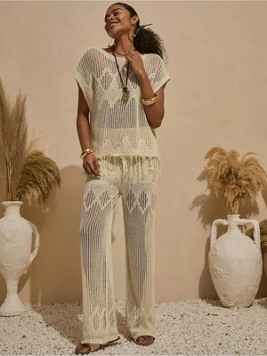 Luxetique Ajurlu Püsküllü Takım