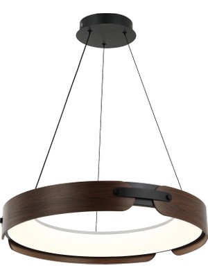 Lucea Manala 58 Lık Ledlı Sıyah Avıze 95W 3000-6000K