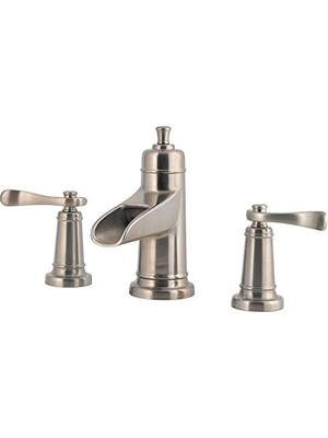 Enyaza Home LF-049-YW2K LF049YW2K Ashfield 2 Saplı 20,32 cm Fırçalanmış Nikel Yaygın Banyo Bataryası