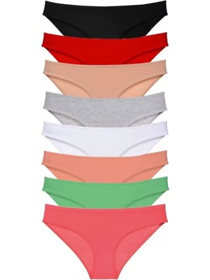 Modenya 8 Adet Süper Eko Set Likralı Kadın Slip Külot Set 1