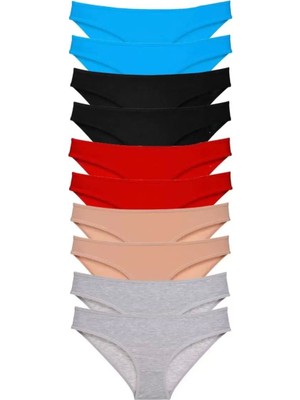 Modenya 10 Adet Süper Eko Set Likralı Kadın Slip Külot 533