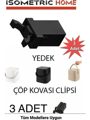 PremiumPort 3’lü Sihirli Çöp Kovası Kilit Klipsi, Tuffex ve Switch Uyumlu