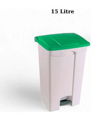 PremiumPort Şık ve Kullanışlı 15 Lt Slim Pedallı Çöp Kutusu, Iç ve Dış Mekan Ideal