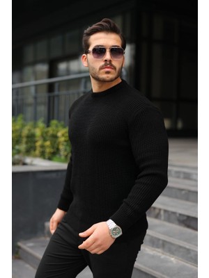 Modenya Erkek Bisiklet Yaka Örme Kazak