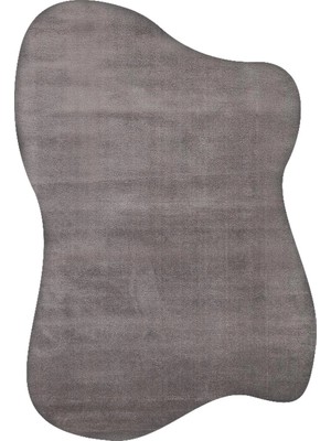 Hoom Rugs Bali Amorf 01 Antrasit Hav Toz Vermez Dekoratif Makine Halısı