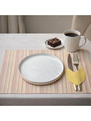 Amerikan Servis Cep Detaylı 6 Lı Set 28X47MASA Sunum Çeyizlik Hediyelik Çay Saati Kahvaltı