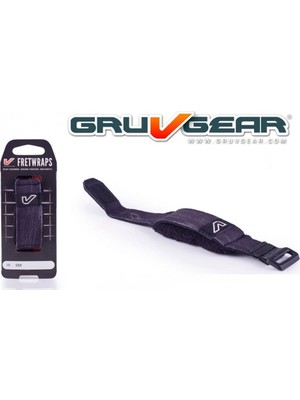 Gruv Gear Fw-1pk-Drk-Sm Fretwrap Wood Abanoz (Small) | Ahşap Görünümlü Seri, 4 Telli Bas ve 6 Telli Gitar Uyumlu, Susturucu Bant