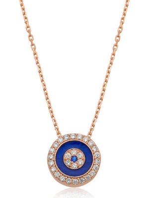 Elwes ​925 Ayar Gümüş Nazar Kadın Gümüş Kolye