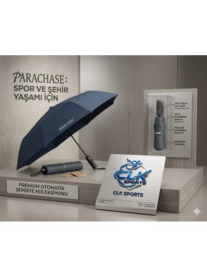 Parachase Premium Aerodinamik Kavrama Tam Otomatik Özel Şemsiye - Özel Kılıflı