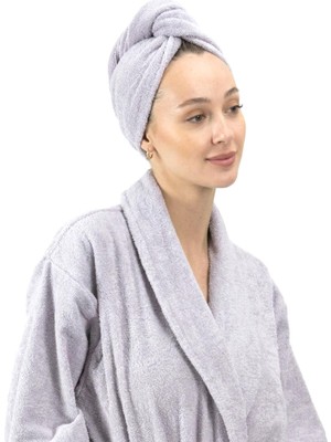 Ender Home Cottonverse Düğmeli %100 Pamuk Saç Kurulama Bonesi