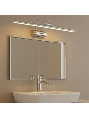 Enyaza Home Krom Kasa LED Flüt Aplik | 6W | 3200K Gün Işığı | 35CM | Duvar Tipi Ayna/tablo/resim/banyo Üstü Dekoratif Işık | IP20 Iç Mekan Kullanım
