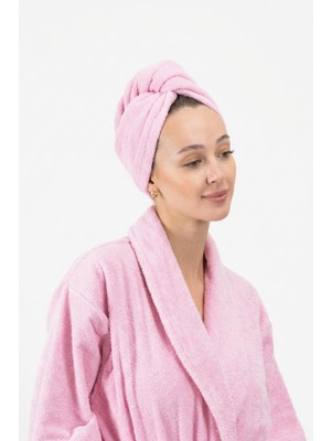 Ender Home Cottonverse Düğmeli %100 Pamuk Saç Kurulama Bonesi