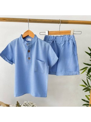Butik Erkek Çocuk 2'li Alt - Üst Sortlu Takım