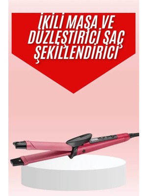 Teknodayım Saç Şekillendirici Düzleştirici ve Maşa Özellikli Şekillendirici Seramik Kaplama