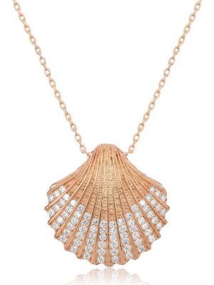 Elwes Gümüş Istiridye Kolye